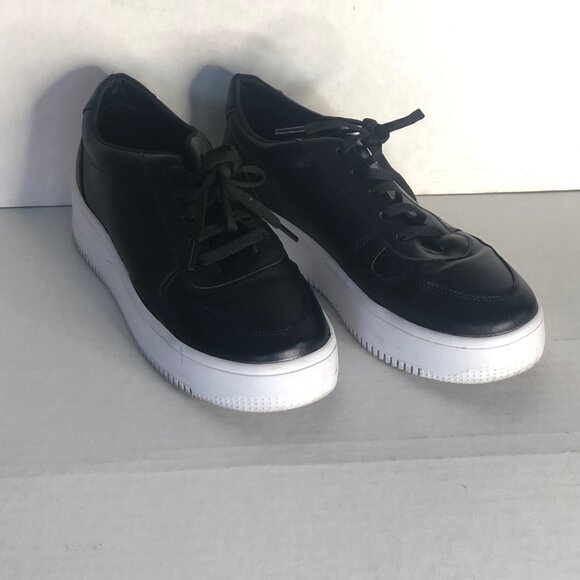 No Name Black Sneakers - Lace UP faux Leather shoes Size 8 1/2 CM 25 - Picture 4 of 8